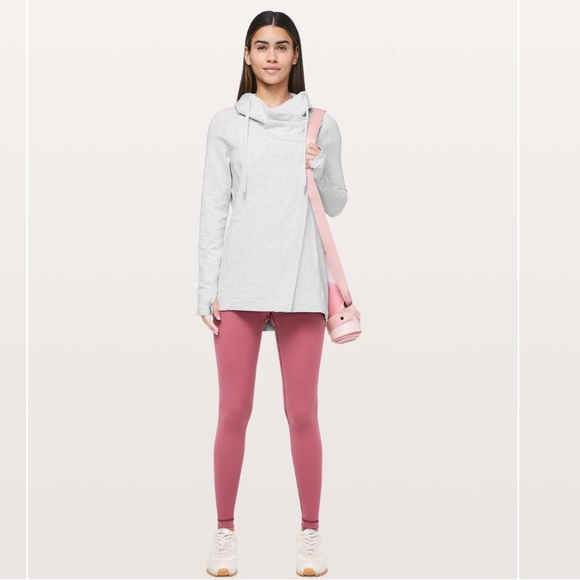 Lululemon Coast Easy Wrap Heathered Core Ultra Light Grey size 6 - Picture 2 of 16